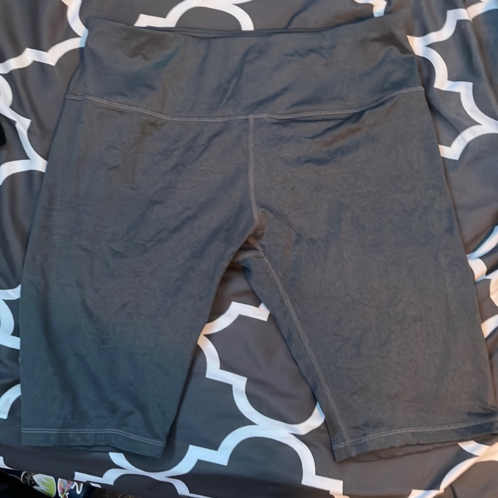 Grey compression shorts